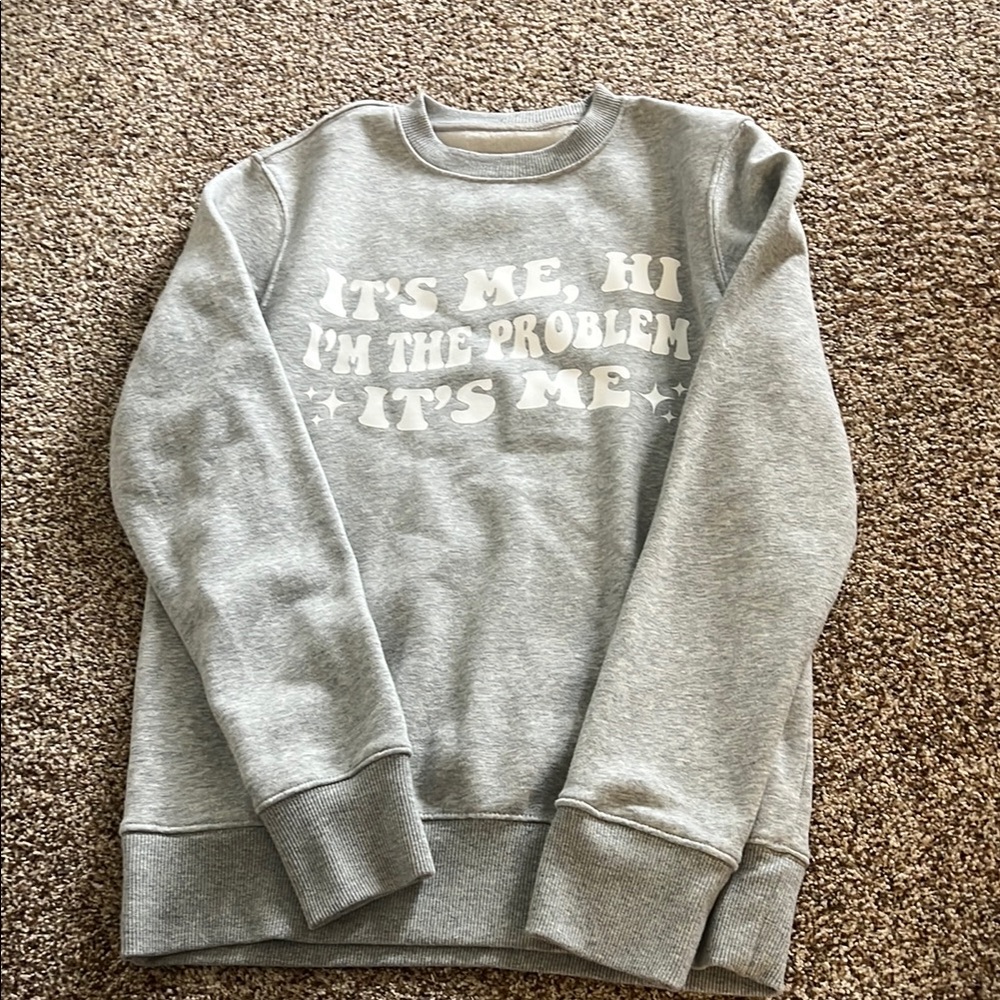 Gray Graphic Men's Sweater